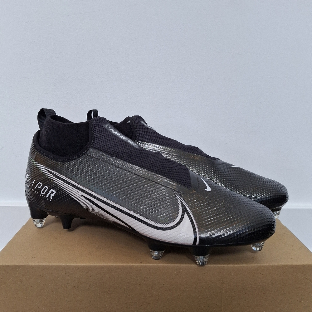 Men Nike Vapor Edge Pro 360 Black Detachable Cleats Football CZ5574-001 Sz 13.5